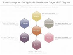 View project management and application development diagram ppt diagrams