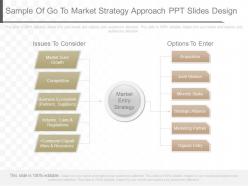 View sample of go to market strategy approach ppt slides design