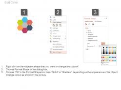 64315481 style cluster hexagonal 6 piece powerpoint presentation diagram infographic slide