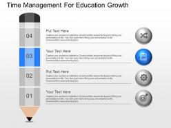 View time management for education growth powerpoint template