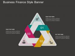 View triangle with icons for strategic planning samples flat powerpoint design