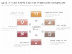 View types of fixed income securities presentation backgrounds