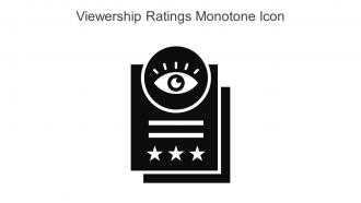 Viewership Ratings Monotone Icon In Powerpoint Pptx Png And Editable Eps Format