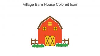 Village Barn House Colored Icon In Powerpoint Pptx Png And Editable Eps Format