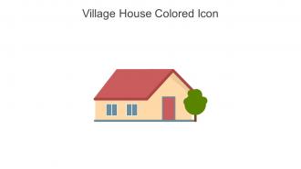 Village House Colored Icon In Powerpoint Pptx Png And Editable Eps Format