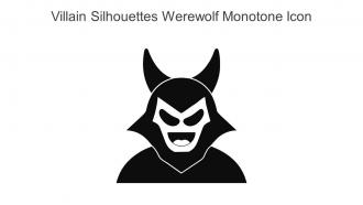 Villain Silhouettes Werewolf Monotone Icon In Powerpoint Pptx Png And Editable Eps Format