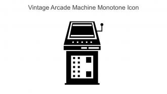 Vintage Arcade Machine Monotone Icon In Powerpoint Pptx Png And Editable Eps Format