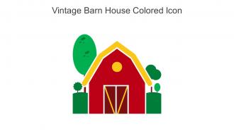 Vintage Barn House Colored Icon In Powerpoint Pptx Png And Editable Eps Format