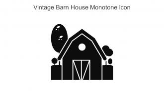 Vintage Barn House Monotone Icon In Powerpoint Pptx Png And Editable Eps Format
