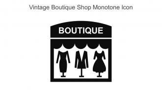 Vintage Boutique Shop Monotone Icon In Powerpoint Pptx Png And Editable Eps Format