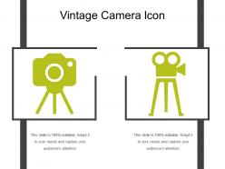 Vintage camera icon