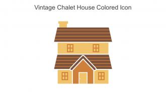 Vintage Chalet House Colored Icon In Powerpoint Pptx Png And Editable Eps Format