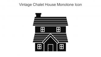 Vintage Chalet House Monotone Icon In Powerpoint Pptx Png And Editable Eps Format