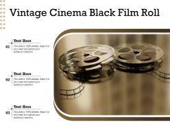 Vintage Cinema Black Film Roll