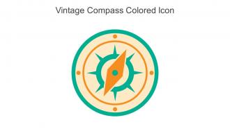 Vintage Compass Colored Icon In Powerpoint Pptx Png And Editable Eps Format
