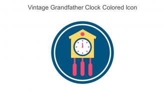 Vintage Grandfather Clock Colored Icon In Powerpoint Pptx Png And Editable Eps Format