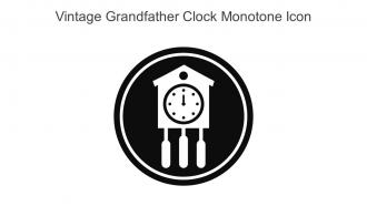 Vintage Grandfather Clock Monotone Icon In Powerpoint Pptx Png And Editable Eps Format