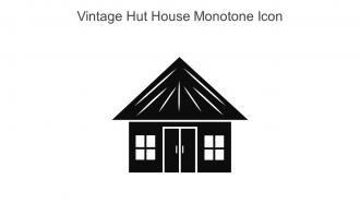 Vintage Hut House Monotone Icon In Powerpoint Pptx Png And Editable Eps Format