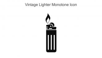 Vintage Lighter Monotone Icon In Powerpoint Pptx Png And Editable Eps Format