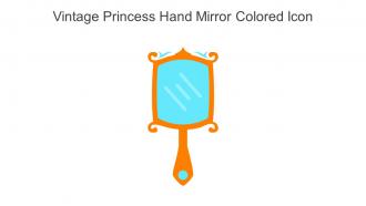 Vintage Princess Hand Mirror Colored Icon In Powerpoint Pptx Png And Editable Eps Format