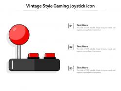 Vintage style gaming joystick icon
