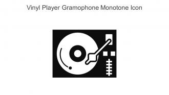 Vinyl Player Gramophone Monotone Icon In Powerpoint Pptx Png And Editable Eps Format