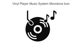 Vinyl Player Music System Monotone Icon In Powerpoint Pptx Png And Editable Eps Format
