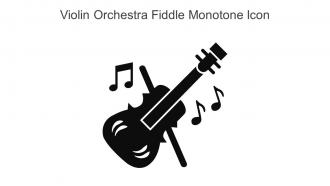 Violin Orchestra Fiddle Monotone Icon In Powerpoint Pptx Png And Editable Eps Format