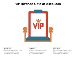 Vip entrance gate at disco icon