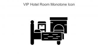 VIP Hotel Room Monotone Icon In Powerpoint Pptx Png And Editable Eps Format