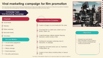 Viral Marketing Campaign For Film Promotion Marketing Strategies For Film Productio Strategy SS V