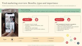 Viral Marketing Overview Benefits Types And Importance Introduction To Viral Marketing