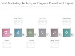 Viral marketing techniques diagram powerpoint layout