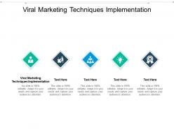 Viral marketing techniques implementation ppt powerpoint presentation visual aids cpb