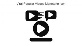 Viral Popular Videos Monotone Icon In Powerpoint Pptx Png And Editable Eps Format