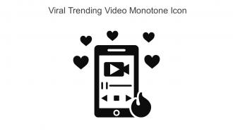 Viral Trending Video Monotone Icon In Powerpoint Pptx Png And Editable Eps Format