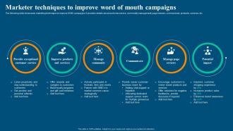 Viral Video Marketing Strategy Marketer Techniques To Improve Word Of Mouth Campaigns