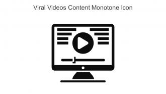 Viral Videos Content Monotone Icon In Powerpoint Pptx Png And Editable Eps Format