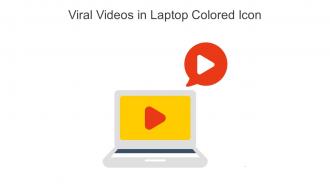 Viral Videos In Laptop Colored Icon In Powerpoint Pptx Png And Editable Eps Format