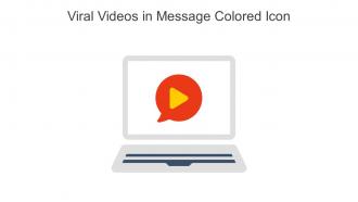 Viral Videos In Message Colored Icon In Powerpoint Pptx Png And Editable Eps Format
