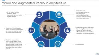 Virtual and augmented reality in architecture ppt powerpoint presentation show template