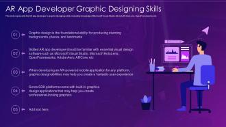 Virtual and augmented reality it ar app developer graphic designing skills
