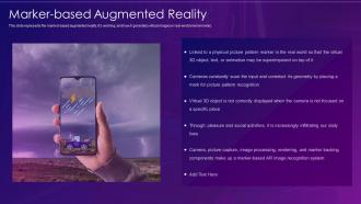Virtual and augmented reality it marker based augmented reality