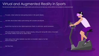 Virtual and augmented reality it virtual and augmented reality in sports