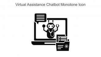 Virtual Assistance Chatbot Monotone Icon In Powerpoint Pptx Png And Editable Eps Format