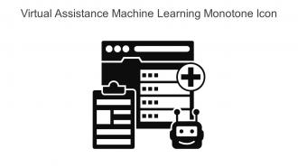 Virtual Assistance Machine Learning Monotone Icon In Powerpoint Pptx Png And Editable Eps Format