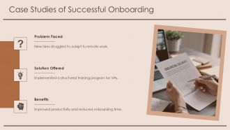 Virtual Assistant Onboarding And Training Plan PPT Information AT Researched Informative
