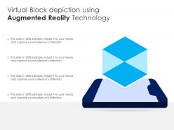Virtual block depiction using augmented reality technology