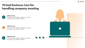 Virtual Business Icon For Handling Company Meeting