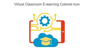 Virtual Classroom E Learning Colored Icon In Powerpoint Pptx Png And Editable Eps Format
